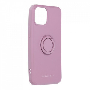 Гръб Roar Amber с държач - iPhone 13 mini лилав - Img 1