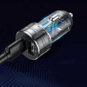 Зарядно за кола BASEUS 2x USB Type A 17W 3.1A + разклонител 2x вход за запалка 80W (CRDYQ-01) черно - Img 8