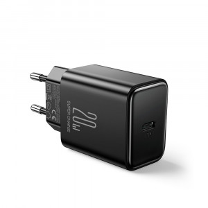Зарядно за стена JOYROOM JR-TCF06 20W USB Type C Power Delivery + кабел USB Type C към Lightning черно - Img 2