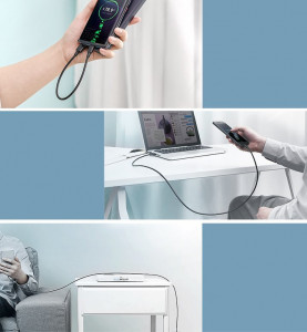 Кабел за зареждане и данни UGREEN USB Type A към USB Type C 3A 2m (60118) черен - Img 10