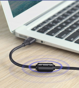 Кабел за принтер UGREEN USB Type B към USB Type A 480Mb/s 1.5 m черен (US135 10350) - Img 6