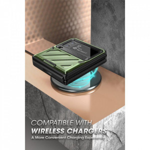 Калъф с клипс SUPCASE Unicorn Beetle Pro - Samsung Galaxy Z Flip4 зелен - Img 10