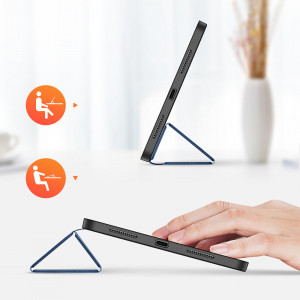 Калъф тип книга със Smart Sleep функция DUX DUCIS Domo - iPad 10.9" 2022 син - Img 4