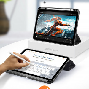 Калъф тип книга със Smart Sleep функция DUX DUCIS Domo - iPad 10.9" 2022 син - Img 14