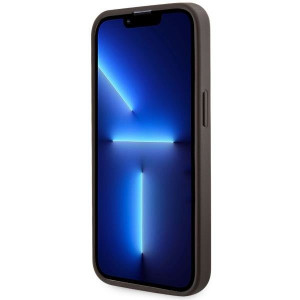 Оригинален гръб GUESS 4G Printed Stripe MagSafe GUHMP13LP4RPSW - iPhone 13 Pro кафяв - Img 5