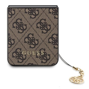 Оригинален калъф GUESS 4G Charms - Samsung Galaxy Z Flip5 кафяв - Img 5