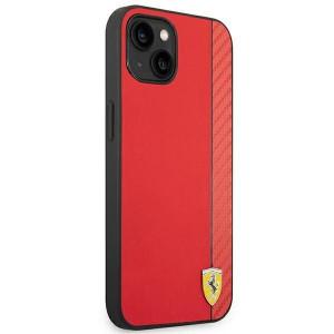 Оригинален твърд гръб FERRARI Carbon FEHCP14MAXRE - iPhone 14 Plus червен - Img 4