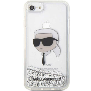 Оригинален твърд гръб KARL LAGERFELD Glitter Karl Head KLHCI8LNKHCH - iPhone 7 / 8 / SE (2nd gen) / SE (3rd gen) сребрист - Img 3