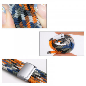 Плетена каишка Fabric - Apple Watch 40mm Series 6 / 40mm Series 5 / 40mm Series 4 / 38mm Series 3 / 38mm Series 2 многоцветен (5) - Img 4