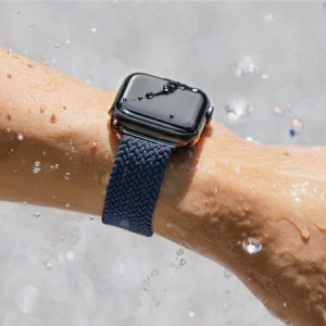Плетена каишка UNIQ Aspen - Apple Watch 40mm SE / 40mm Series 6 / 40mm Series 5 / 40mm Series 4 / 38mm Series 3 / 38mm Series 2 / 38mm (1st gen) зелен - Img 8