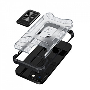 Подсилен гръб със стойка Crystal Ring - iPhone 13 mini черен - Img 2