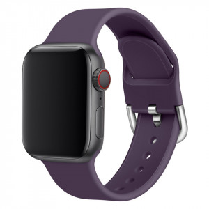 Силиконова каишка APS - Apple Watch 41mm Series 9 / 41mm Series 8 / 41mm Series 7 / 40mm Series 6 / 40mm SE / 40mm Series 5 / 40mm Series 4 / 38mm Series 3 / 38mm Series 2 червен - Img 8