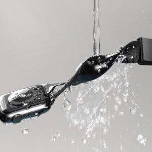Силиконова каишка Baseus Slip-Thru - Apple Watch 40mm SE / 40mm Series 6 / 40mm Series 5 / 40mm Series 4 / 38mm Series 3 (LBWSE-01) черен - Img 17