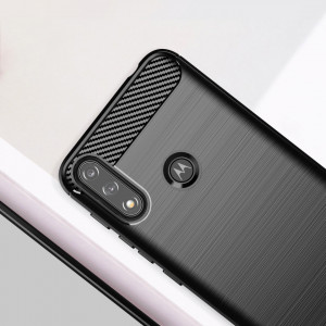 Силиконов гръб Carbon - Moto e7 Power / e7i Power черен - Img 3