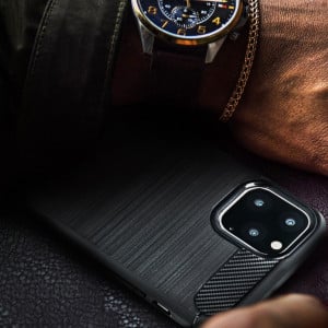 Силиконов гръб FORCELL Carbon - Samsung Galaxy A32 черен - Img 9