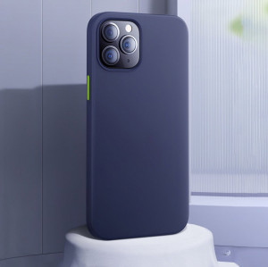 Силиконов гръб JOYROOM Color - iPhone 12 Pro Max син - Img 3