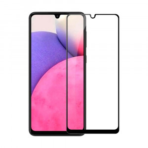 Стъклен протектор DeTech, за Samsung Galaxy A23, 3D Full glue, 0.3mm, Черен - 52726 - Img 1