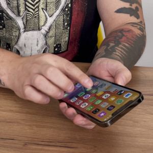 5D Full Glue закален стъклен протектор с пълно покритие WOZINSKY съвместим с гръб - Nokia G10 / G20 с черна рамка - Img 12