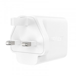Зарядно за стена (UK стандарт) ACEFAST GaN 65W USB Type A / 2x USB Type C PD (A44) бяло - Img 2