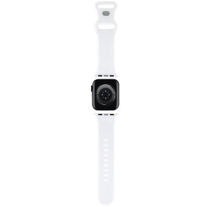 Каишка HELLO KITTY Silicone Heads & Stripes Strap - Apple Watch 41mm Series 9 / 41mm Series 8 / 41mm Series 7 / 40mm Series 6 / 40mm SE / 40mm Series 5 / 40mm Series 4 / 38mm Series 3 / 38mm Series 2 / 38mm (1st gen) черен - Img 2