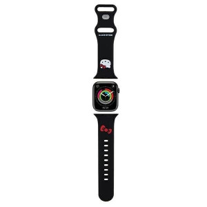 Каишка HELLO KITTY Silicone Kitty Head strap - Apple Watch 41mm Series 9 / 41mm Series 8 / 41mm Series 7 / 40mm Series 6 / 40mm SE / 40mm Series 5 / 40mm Series 4 / 38mm Series 3 / 38mm Series 2 / 38mm (1st gen) черен - Img 1