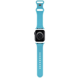 Каишка HELLO KITTY Silicone Kitty Head strap - Apple Watch 41mm Series 9 / 41mm Series 8 / 41mm Series 7 / 40mm Series 6 / 40mm SE / 40mm Series 5 / 40mm Series 4 / 38mm Series 3 / 38mm Series 2 / 38mm (1st gen) син - Img 2