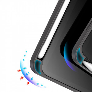 Калъф тип книга с функция стойка и Smart Sleep функция DUX DUCIS Magi с място за писалка - iPad mini 8.3" (6th gen 2021) сив - Img 8