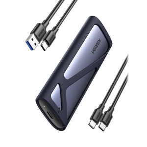 Кутия UGREEN M.2 SSD bay USB Type A 3.2 Gen.2 drive (SuperSpeed USB 10 Gbps) (CM400 90264) сива - Img 1