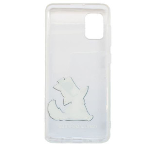 Оригинален твърд гръб KARL LAGERFELD Choupette Fun KLHCA31CFNRC - Samsung Galaxy A31 прозрачен - Img 3