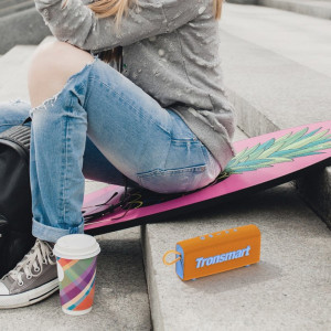 Преносима водоустойчива Bluetooth 5.3 колонка TRONSMART Trip IPX7 10W оранжева - Img 5