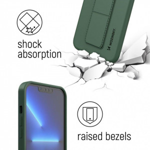 Силиконов гръб със стойка WOZINSKY Kickstand - Samsung Galaxy A04s / A13 5G червен - Img 4