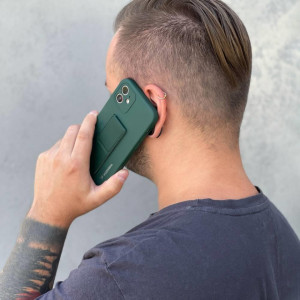 Силиконов гръб със стойка WOZINSKY Kickstand - Xiaomi Redmi 10X 4G / Redmi Note 9 светлосин - Img 5