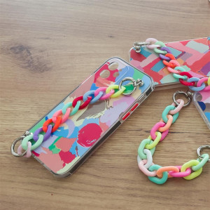 Силиконов гръб с верига Color Chain - Samsung Galaxy S21+ 5G дизайн 3 - Img 7