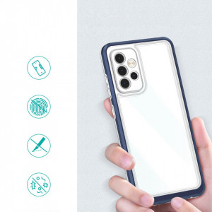 Гръб Clear 3в1 с гел рамка - Samsung Galaxy A04s / A13 5G син - Img 2