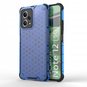 Гръб Honeycomb Armor със силиконов бъмпер - Xiaomi Poco X5 / Redmi Note 12 син - Img 1