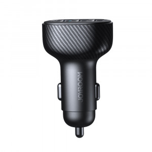 Зарядно за кола JOYROOM JR-CCD03 17W 3.4A 3x USB Type A с LED дисплей черно - Img 2