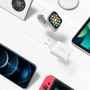 Зарядно за стена UGREEN 20W 3A USB Type C PD3.0 QC4.0+ (60450) бяло - Img 4