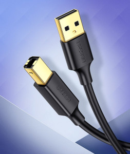Кабел за принтер UGREEN USB Type B към USB Type A 480Mb/s 1.5 m черен (US135 10350) - Img 8