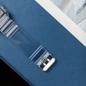 Калъф за корпус с каишка Light Strap - Apple Watch 44mm SE / 44mm Series 6 / 44mm Series 5 / 44mm Series 4 черен - Img 4
