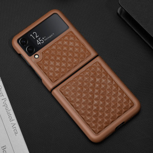 Калъф от естествена кожа DUX DUCIS Venice - Samsung Galaxy Z Flip3 5G кафяв - Img 10