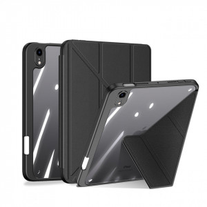 Калъф тип книга с функция стойка и Smart Sleep функция DUX DUCIS Magi с място за писалка - iPad mini 8.3" (6th gen 2021) черен - Img 1