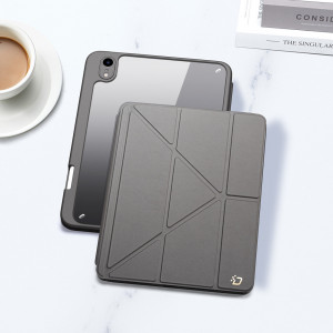 Калъф тип книга с функция стойка и Smart Sleep функция DUX DUCIS Magi с място за писалка - iPad mini 8.3" (6th gen 2021) сив - Img 12