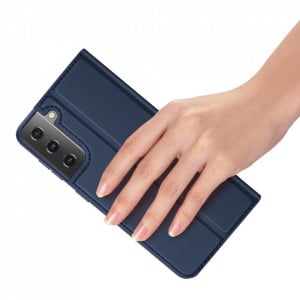 Калъф тип книга DUX DUCIS Skin Pro - Samsung Galaxy S21 Ultra 5G син - Img 8