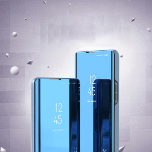 Огледален калъф тип книга Clear View - Xiaomi Poco X5 / Redmi Note 12 син - Img 3