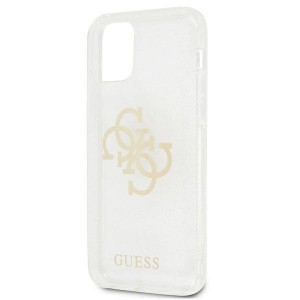 Оригинален гръб GUESS Glitter 4G Big Logo GUHCP12LPCUGL4GTR - iPhone 12 Pro Max прозрачен - Img 6