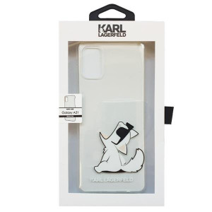 Оригинален твърд гръб KARL LAGERFELD Choupette Fun KLHCA31CFNRC - Samsung Galaxy A31 прозрачен - Img 4