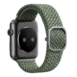 Плетена каишка UNIQ Aspen - Apple Watch 40mm SE / 40mm Series 6 / 40mm Series 5 / 40mm Series 4 / 38mm Series 3 / 38mm Series 2 / 38mm (1st gen) зелен - Img 3
