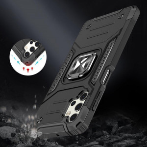 Подсилен гръб WOZINSKY Ring Armor с магнитна стойка - Samsung Galaxy A13 5G черен - Img 7