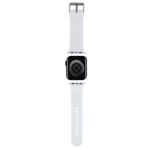 Силиконова каишка Karl lagerfeld 3D Rubber Karl & Choupette Heads strap - Apple Watch Ultra 49mm / Ultra 2 49mm / 45mm Series 9 / 45mm Series 8 / 45mm Series 7 / 44mm SЕ (2nd gen) / 44mm SE / 44mm Series 6 / 44mm Series 5 / 44mm Series 4 / 42mm Series 3 / - Img 2