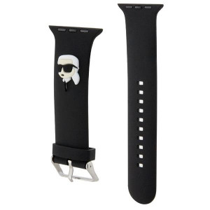 Силиконова каишка Karl lagerfeld 3D Rubber Karl Head strap - Apple Watch Ultra 49mm / Ultra 2 49mm / 45mm Series 9 / 45mm Series 8 / 45mm Series 7 / 44mm SЕ (2nd gen) / 44mm SE / 44mm Series 6 / 44mm Series 5 / 44mm Series 4 / 42mm Series 3 / 42mm Series - Img 3